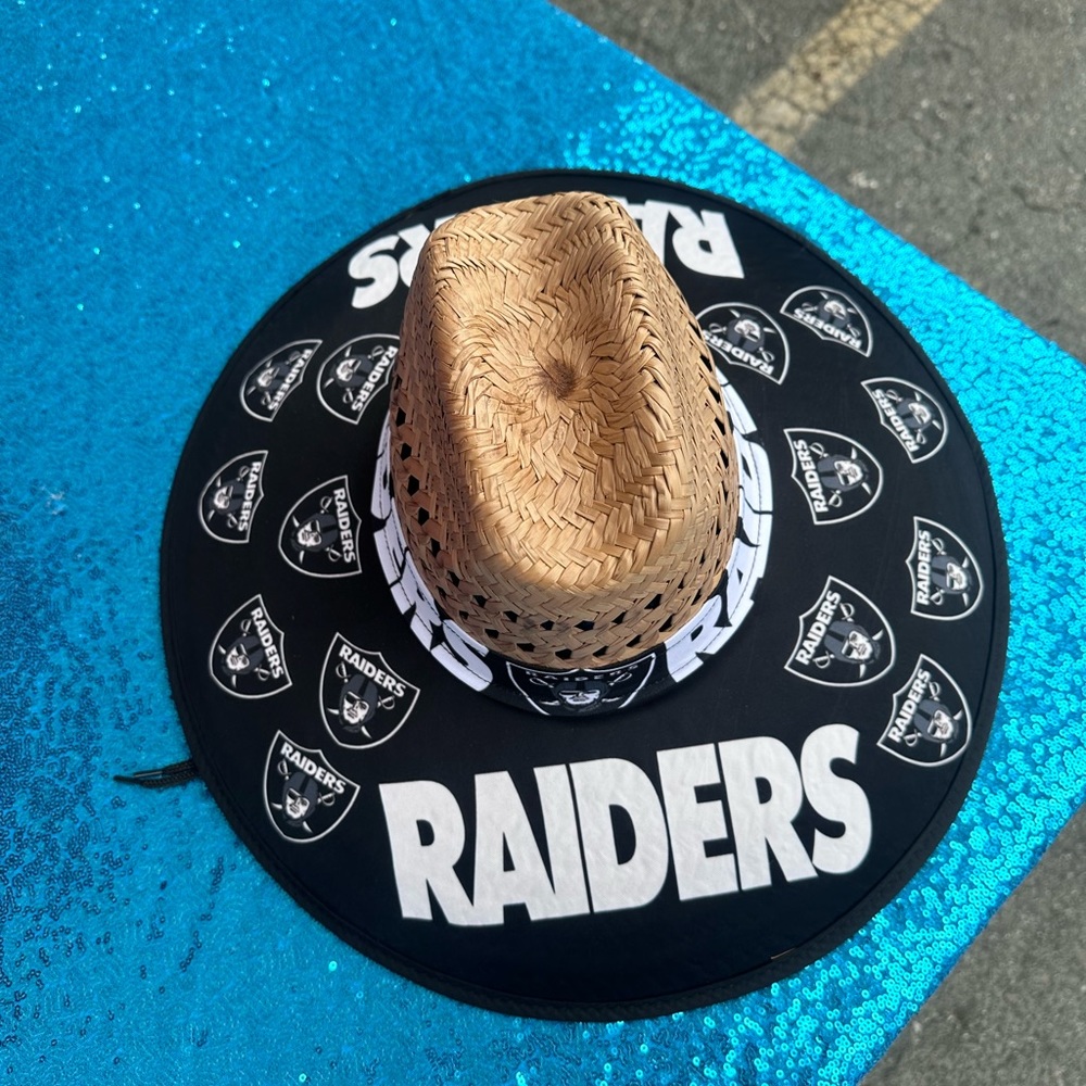 Raiders straw hat